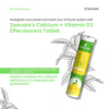 Zaocare Calcium & Vitamin D3 Effervescent Tablets For Men & Women | Supports Bone Health, Muscle Strength & Teeth Health | 15 Tablets (1 Tablet Daily) view 2