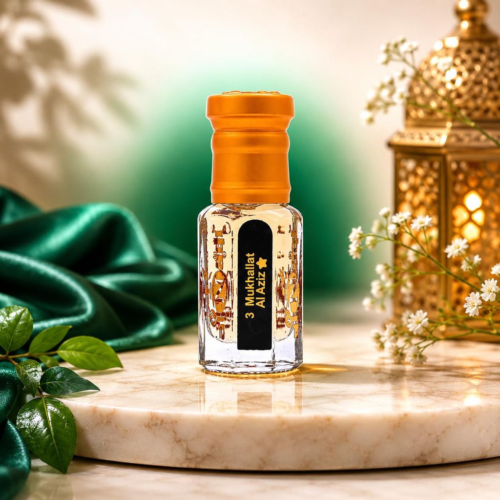 Alnaqi Fragrances Mukhallath Al Aziz Attar Perfume Oil |Alcohol Free Unisex Arabian Attar Rose Oud Amber Notes| Long Lasting Luxury Roll On view 2
