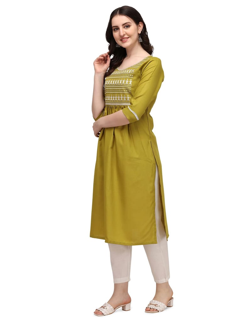 Florence Women's Cotton Regular Dress kurti view 2