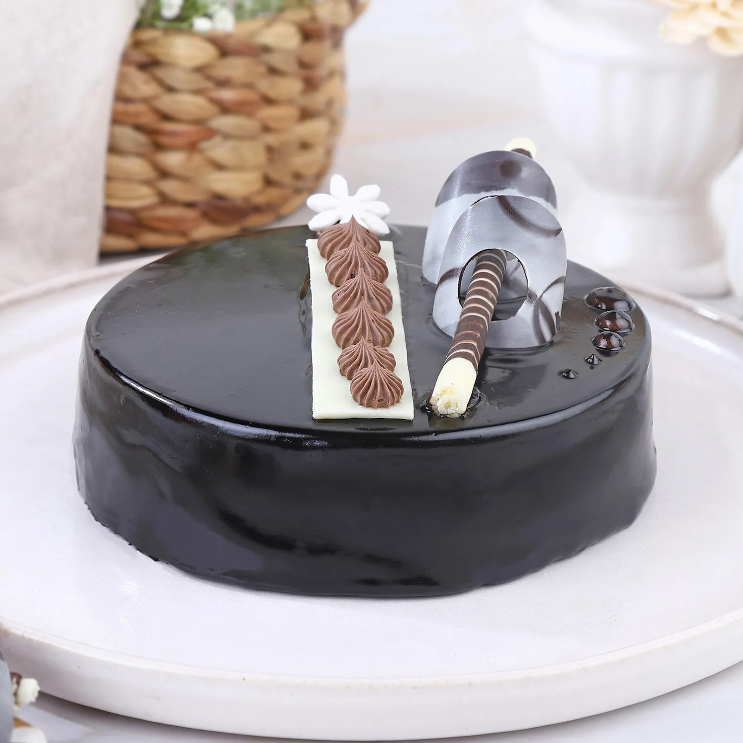 Chocolate Ganache Truffle Cake Half Kg view 2