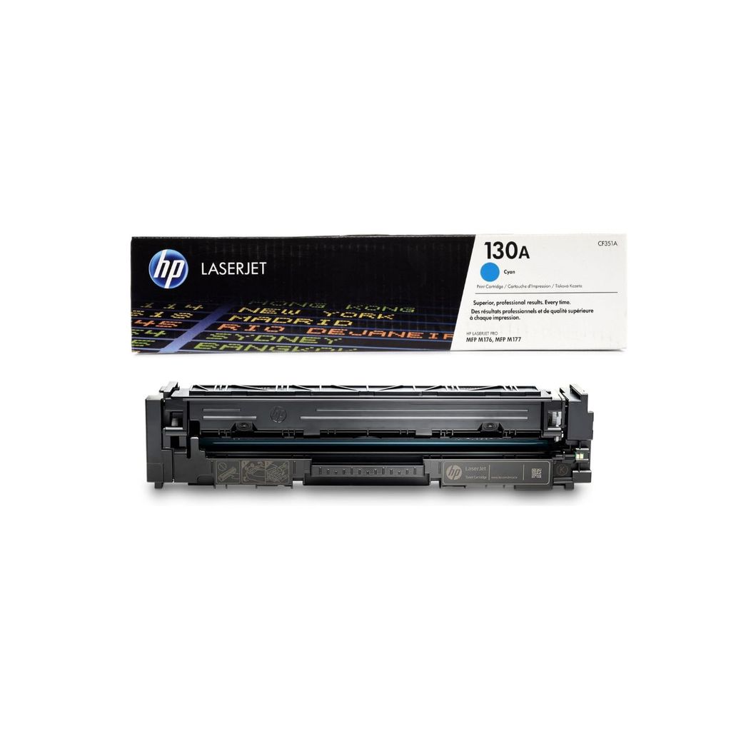 HP 130A Cyan Original LaserJet Toner Cartridge (CF351A)