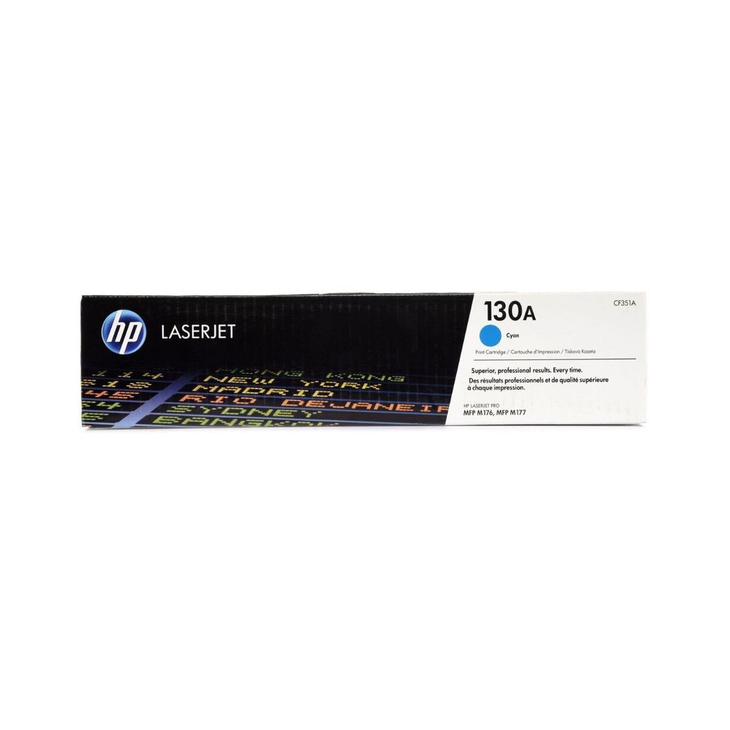 HP 130A Cyan Original LaserJet Toner Cartridge (CF351A) view 2