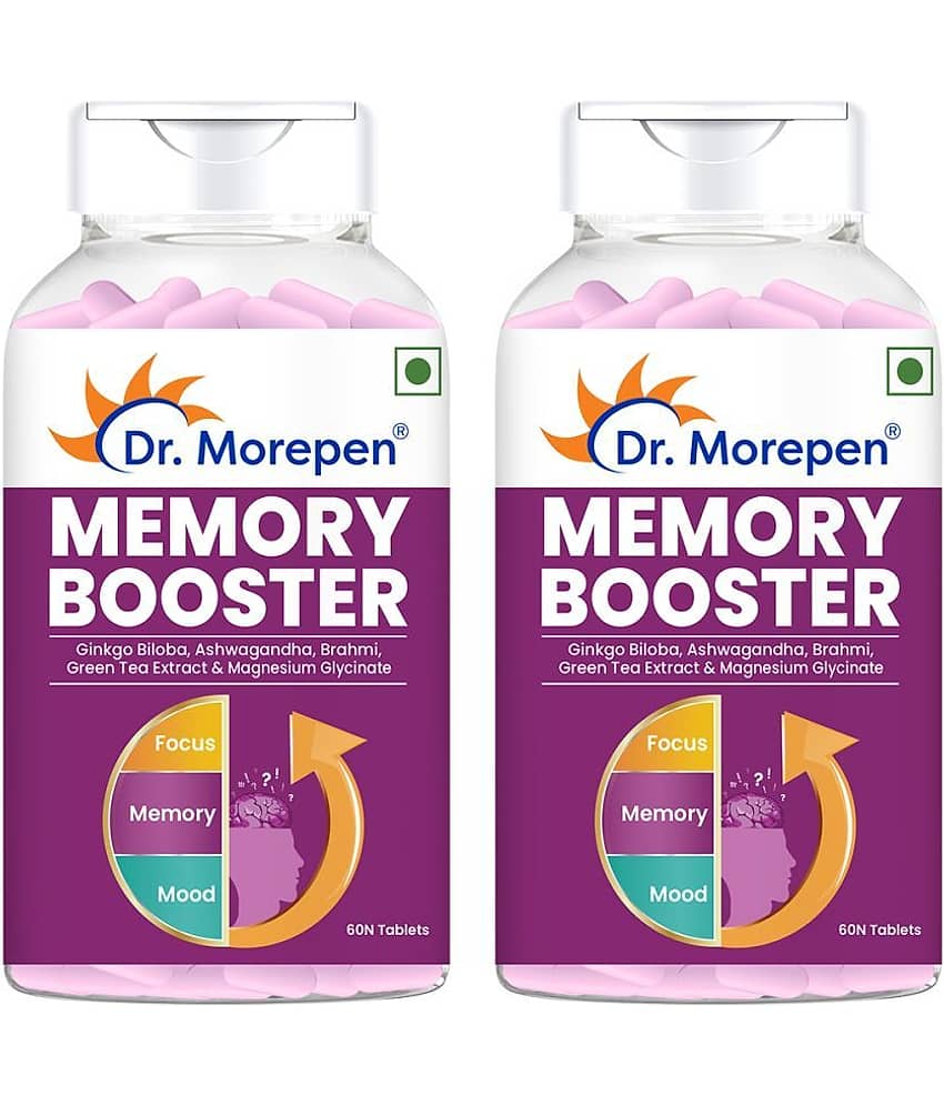 Dr. Morepen Memory Booster Brain Supplement Helps in Concentration, Focus (60 Tablets)