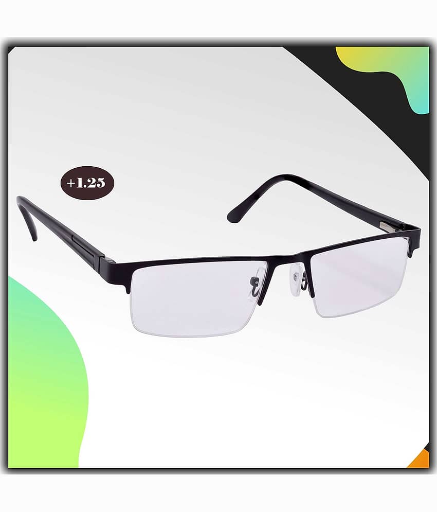 RED LEAF Rectangle Half Rim Reading Glasses