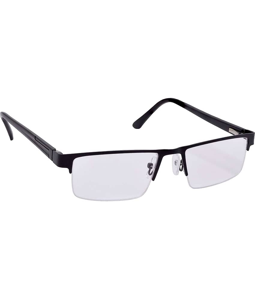 RED LEAF Rectangle Half Rim Reading Glasses view 2