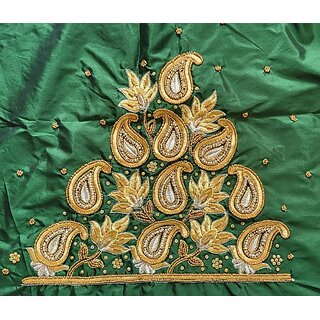 OMSAIFAB Cotton Silk Self Design Blouse Material view 2
