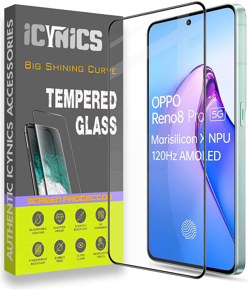 Icynics Tempered Glass Compatible For Oppo Reno 8 Pro 5g ( Pack of 1 )