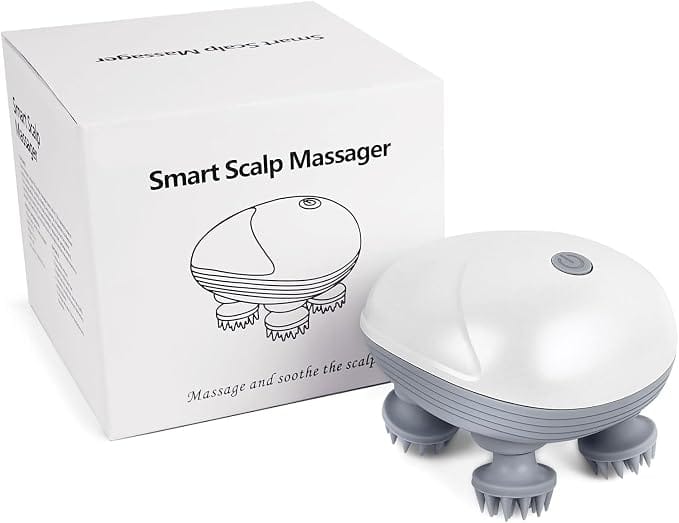 Electric Scalp Massager, Promotes Hair Growth,Waterproof Handheld Portable Cordless Smart Scalp Massager, Head Scratcher for Full Body Massage, Deep Clean and Stress Relax