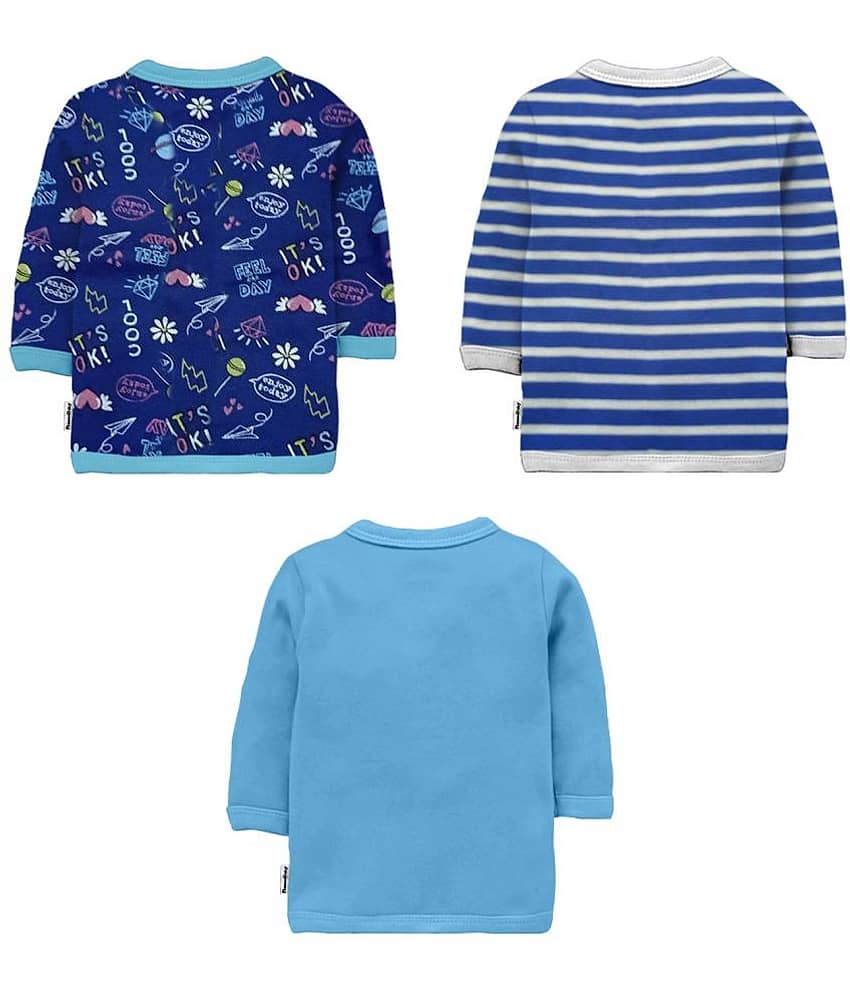 NammaBaby Pack of 3 Baby Girls Cotton Shirt ( Blue ) view 2