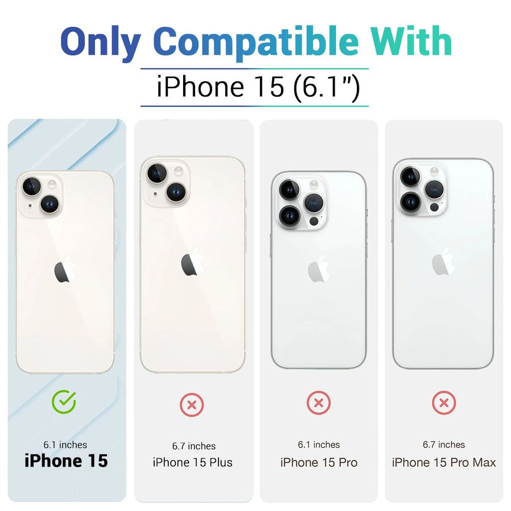 LIRAMARK Liquid Silicone Soft Back Cover Case for iPhone 15 (6.1 inch) view 2