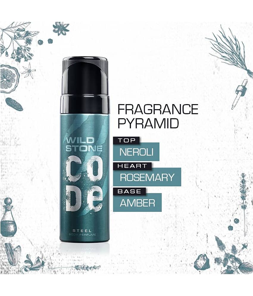 Wild Stone Code Steel (150ml) Body Spray - For Men (150 ml) view 2