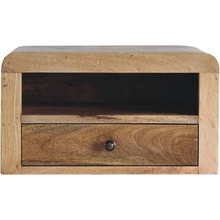 Chunky Oak-ish Floating Bedside view 2