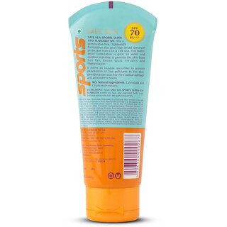 Lotus Herbals Safe Sun Sports Super-Stay Sunblock Spf 70 Pa+++Anti-Pollution, Water Sweat Resistant80 G (Pack Of 2) view 2