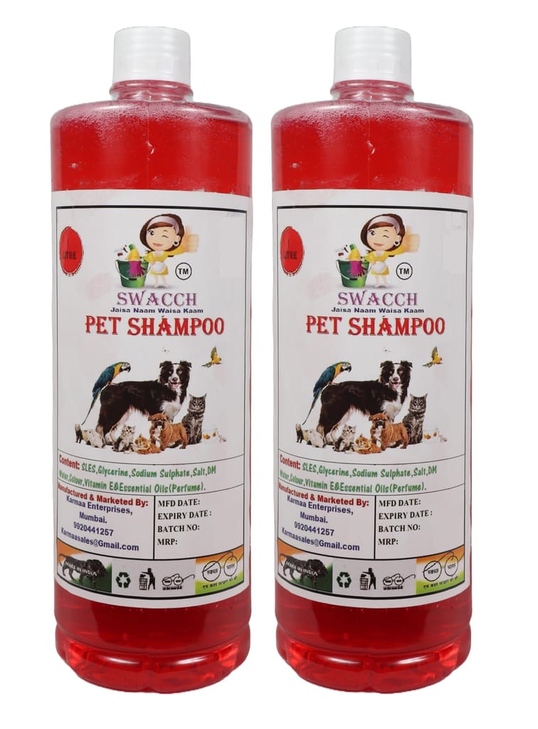 SWACCH PET Shampoo (1 Litre) (Pack of 2) Strawberry view 2