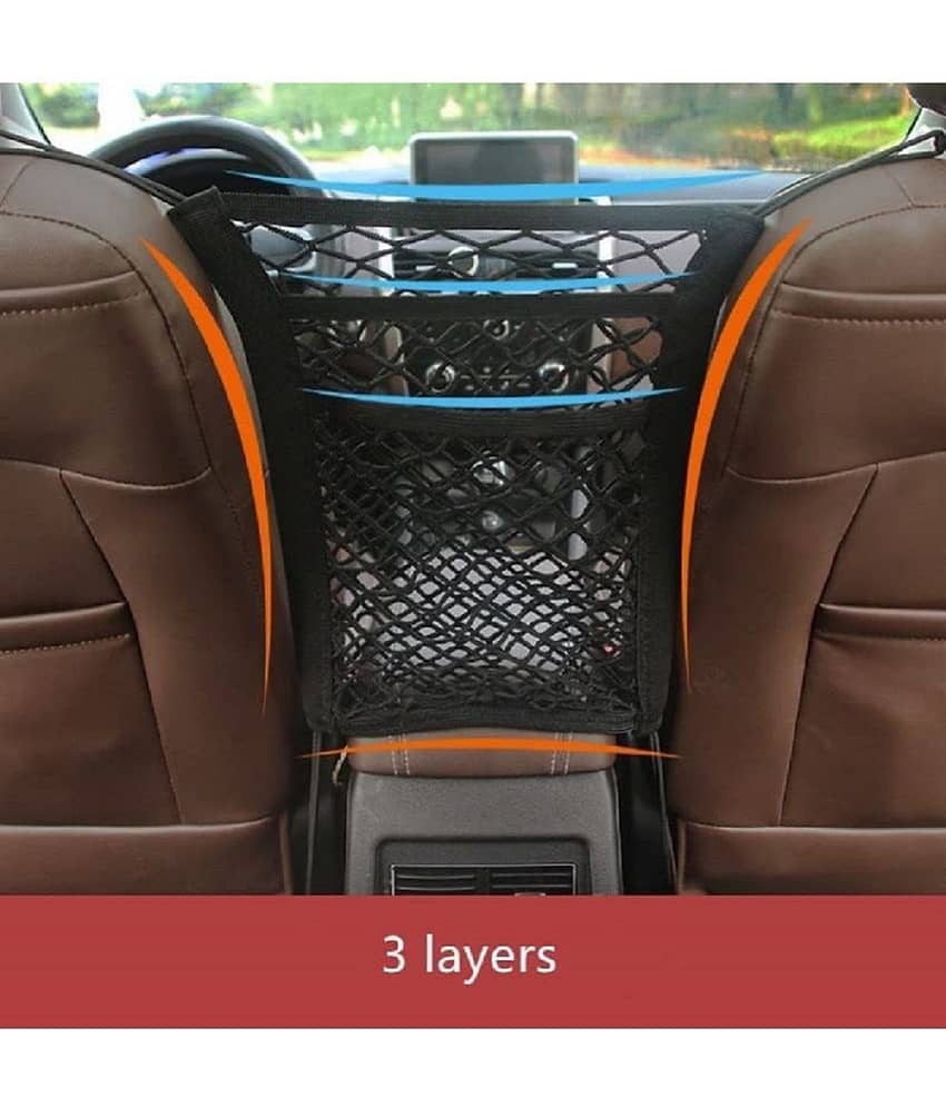 HINGOL Multi Pocket Organizer for Headrest Black view 2