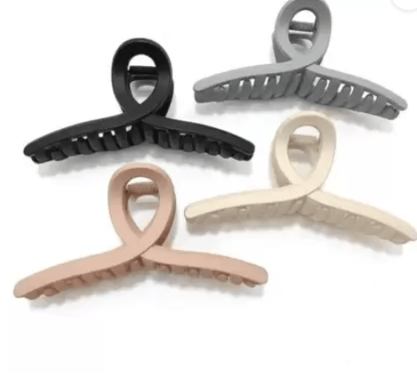 MayrasCreations Large matte clutches (pack of 6pc) Random Hair Claw (Multicolor) view 2