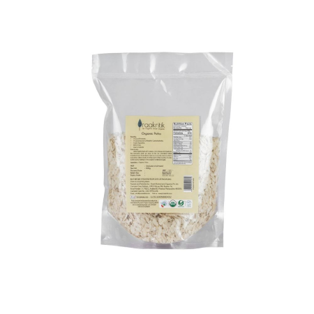 Praakritik Organic Poha 500 G view 2