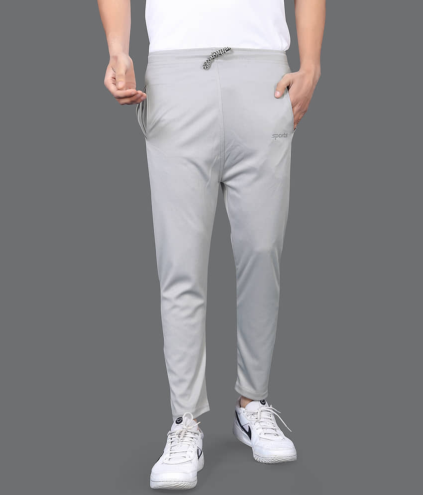 FRUZIS FASHION Light Grey Lycra Men's Trackpants ( Pack of 1 )