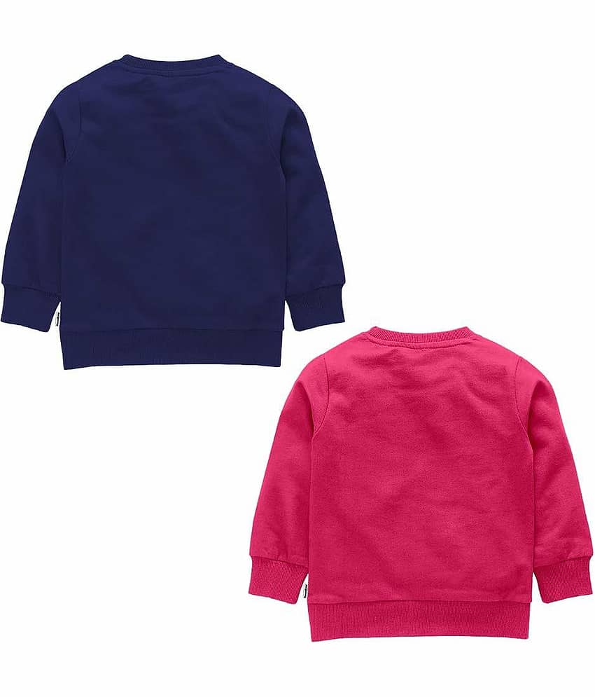 NammaBaby Girls Cotton Blend Sweatshirt ( Multi Color ) view 2