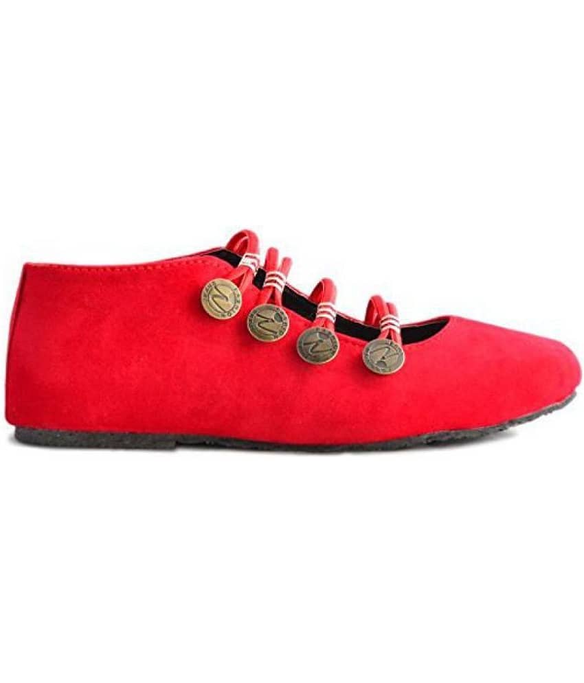 Apratim Red Ethnic Footwear view 2