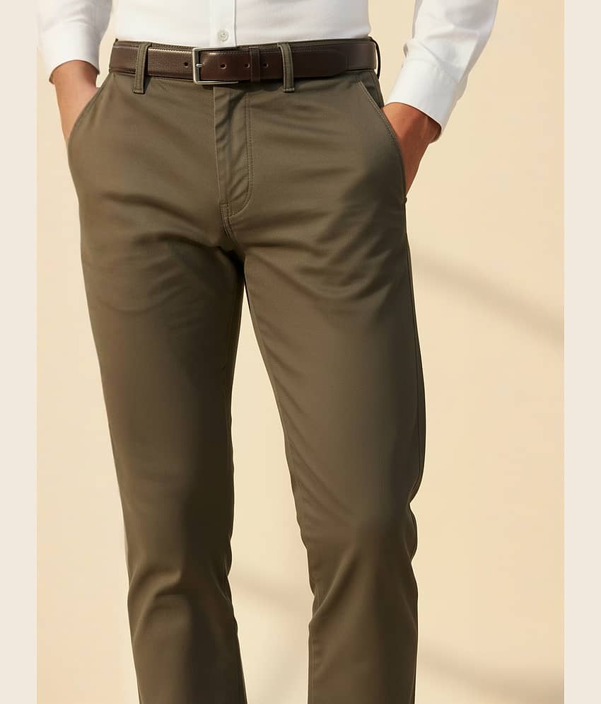 plounge Regular Men's Formal Trouser - Brown ( Pack of 1 ) view 2