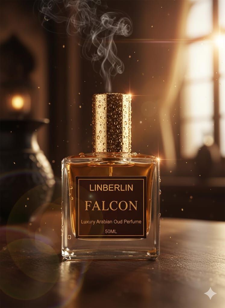 LinBerlin Arabian Oud Perfume : Falcon | Long Lasting Oud Perfume for Men and Women | Luxury Arabic Scent | 50ml view 2