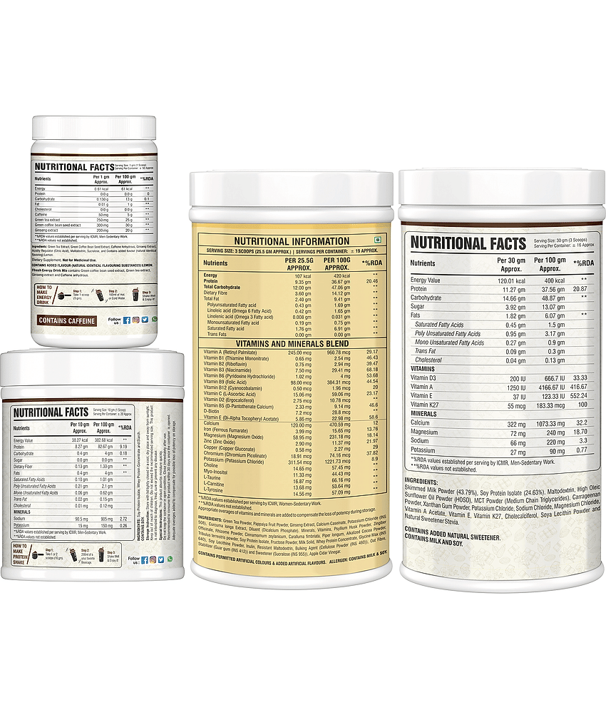 Floral Nutrition Formula 1 Shake, Protein Powder, FFresh, Shake Blend Protein Shake 1250 gm Kulfi view 2