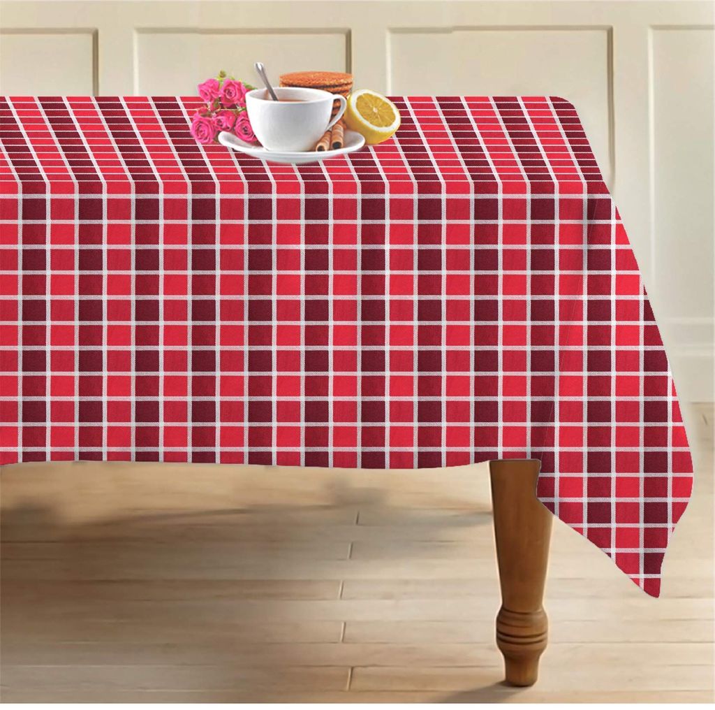 AIRWILL 100% Cotton 2 Seater Table Cover (Pack of 1)