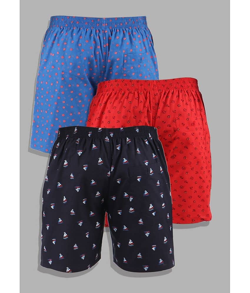 Supersquad Pack of 3 Cotton Boxers For Men's ( Assorted 5 ) view 2
