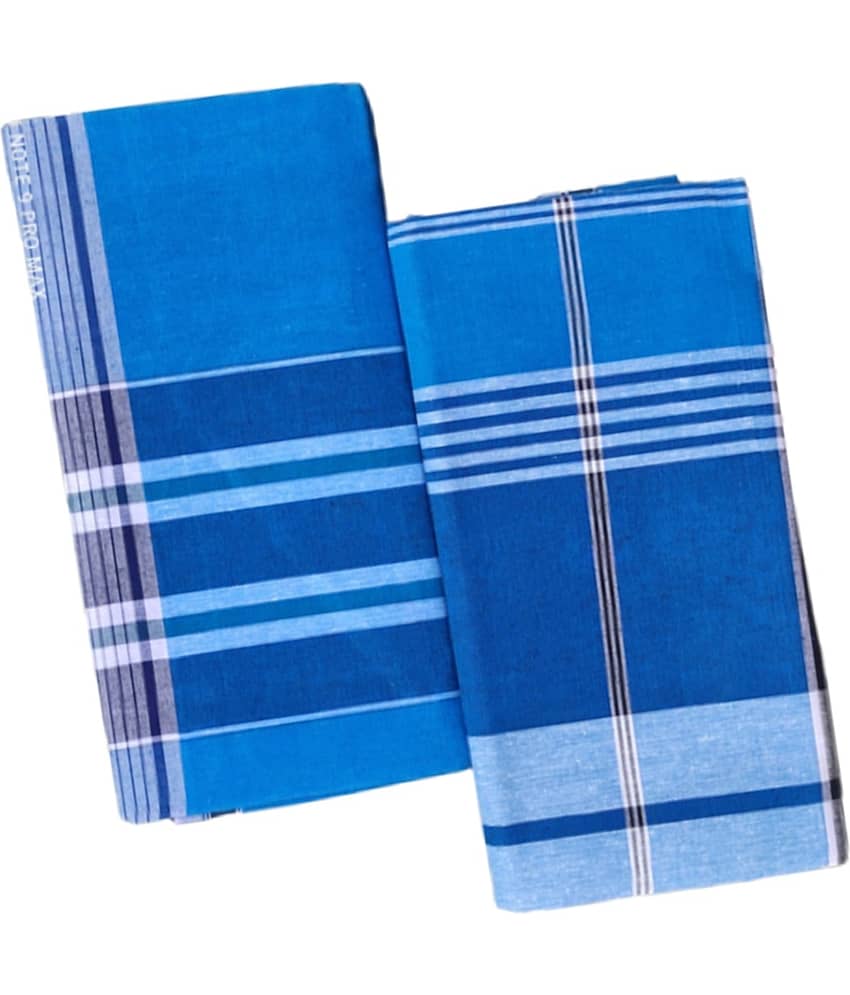 VUNNAVA Polyester Men's Lungi Multicolor ( Pack of 2 ) view 2