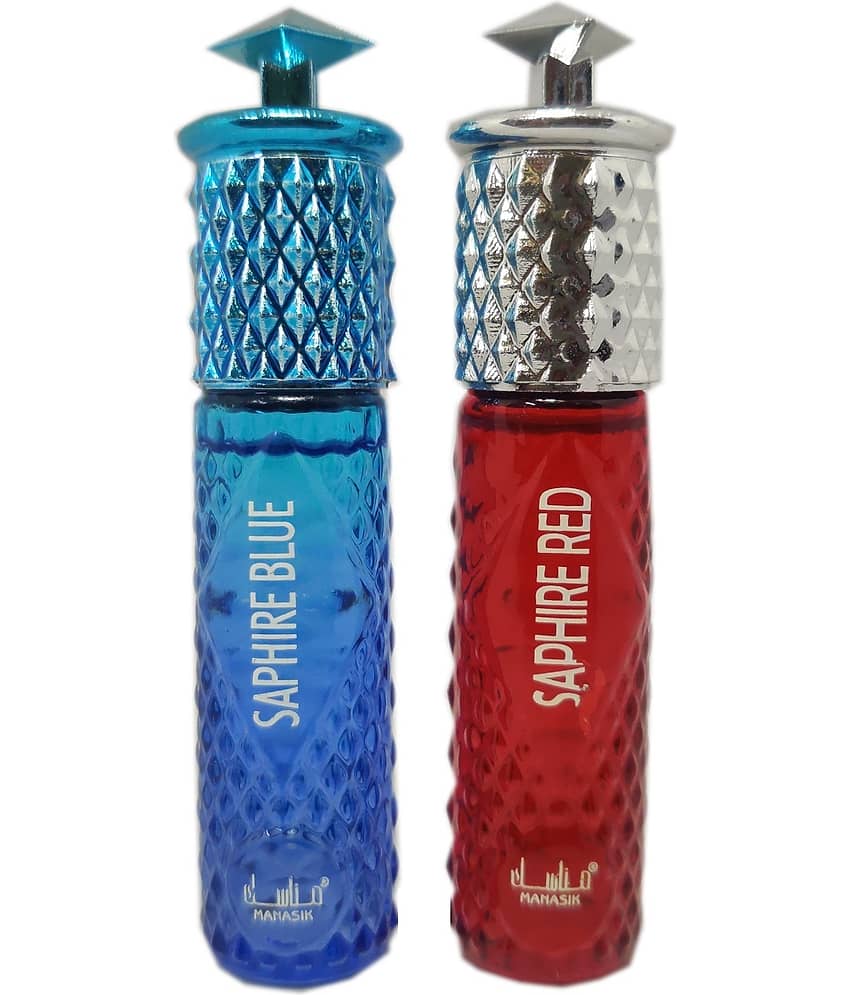MANASIK SAPHIRE BLUE & SAPHIRE RED Concentrated Attar Roll On 6ml . ( COMBO SET ) view 2