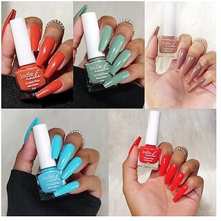 Nail Polish Set for Women 12-Free Vegan Cruelty-Free Quick Dry Long Lasting High Gloss Chip Resistant Nail Paint Combo Set for Women Set of 5 Festival Pop view 2