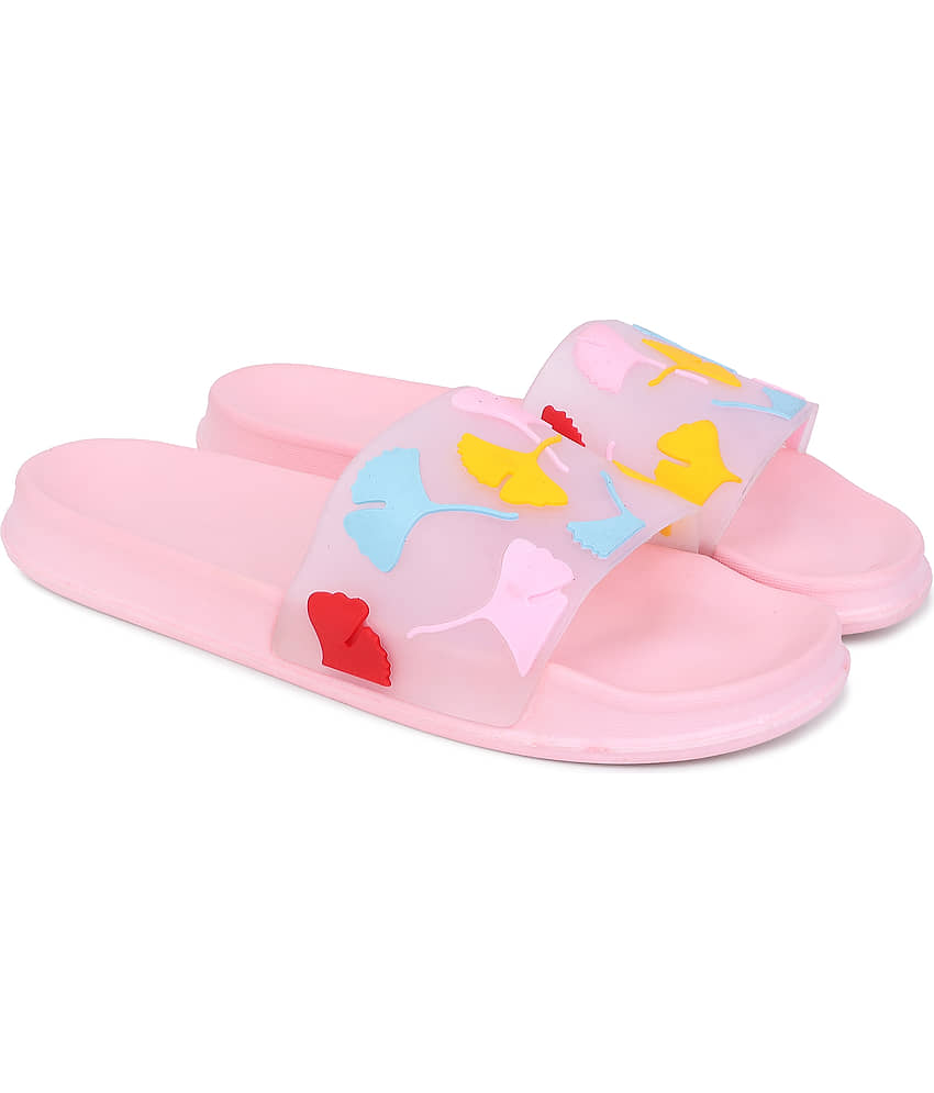 KAPANI Pink Women's Slide Flip flop view 2