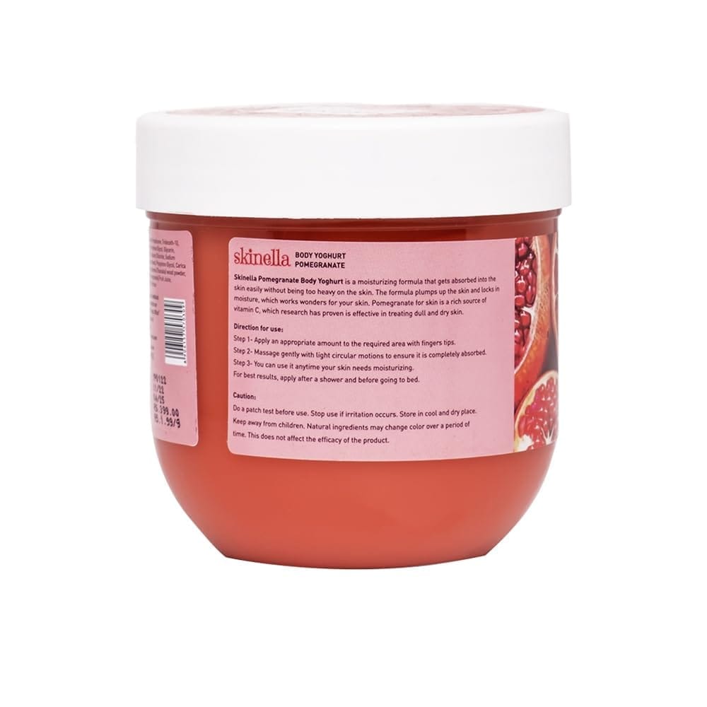 Skinella Pomegranate Body Yoghurt | Nourishing Body | Pomegranate Extracts for Smooth, Hydrated Skin | 200g view 2