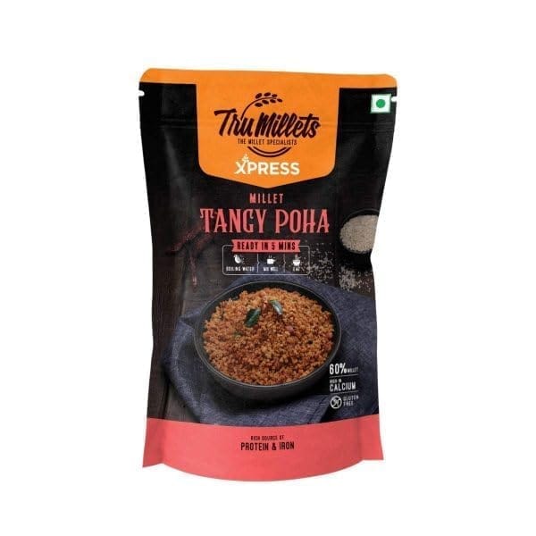 Trumillets Instant Kodo Millet Tangy Poha Powder Mix with Rice | Traditional Masalas Mix | Ready to Cook | Tasty Ready to Eat Tangy Poha | No Artificial Colors (Each 180 Gm Pack of 2) view 2