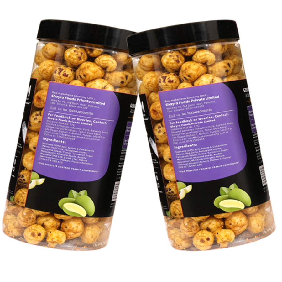 GOURMET MAKHANA Roasted in Olive Oil | Achari Mango | Combo Of 2, 65g Each. - 130 gm view 2