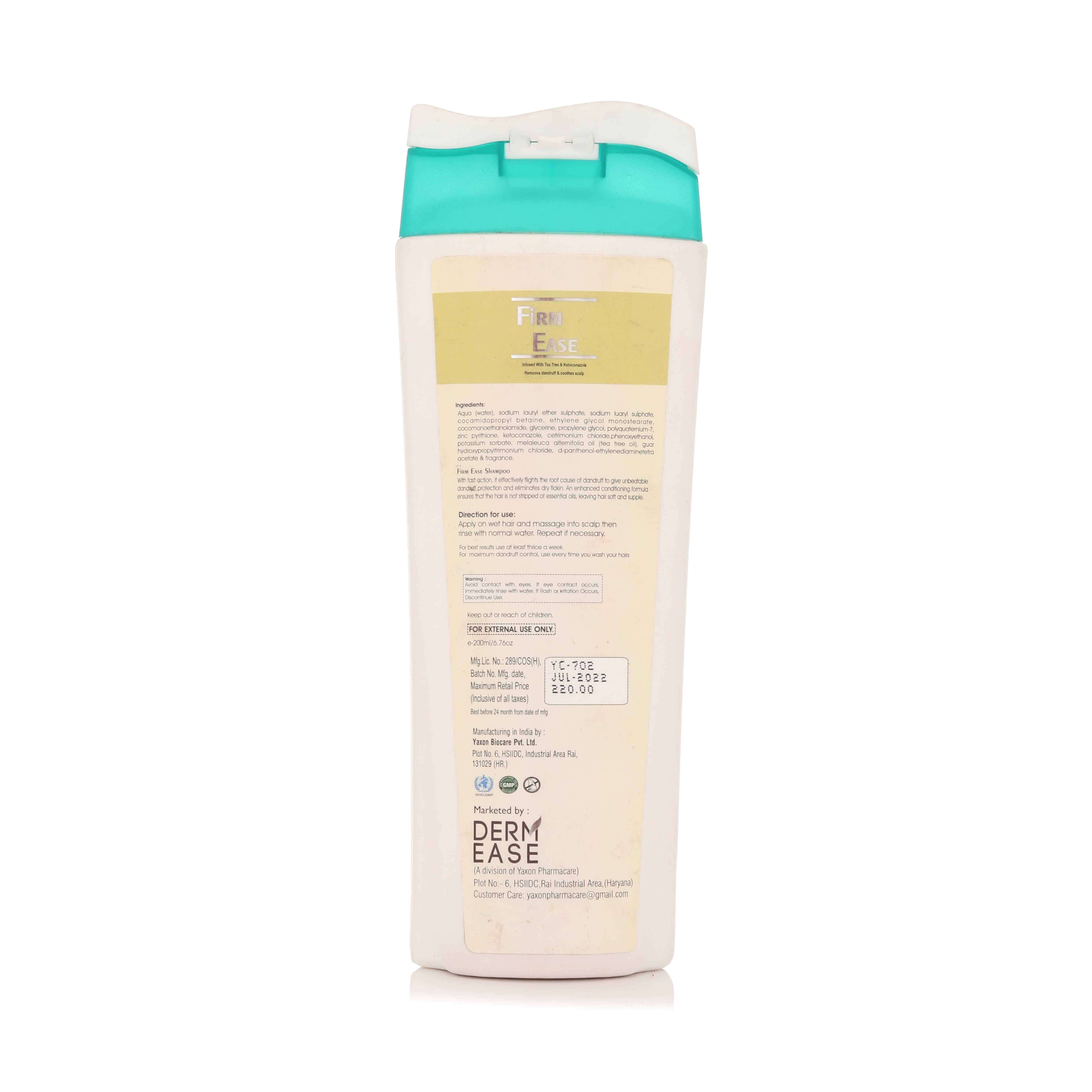 Dermease Firm Ease Anti Dandruff Shampoo for Healthy Scalp view 2