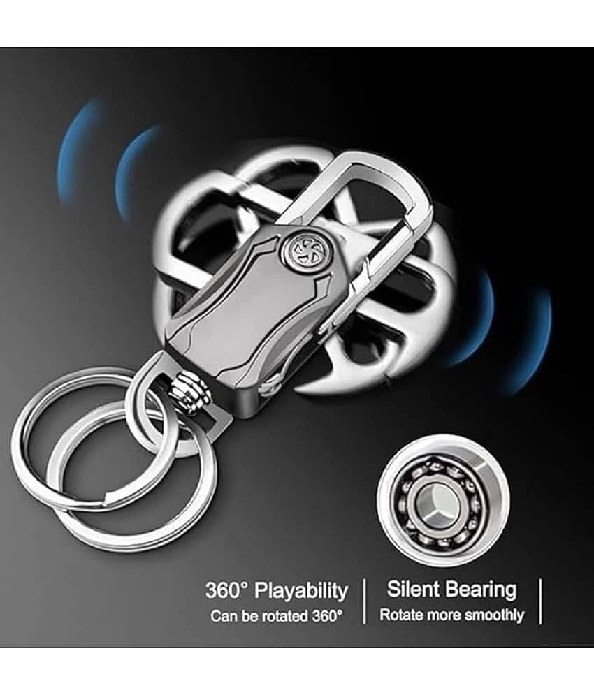 RAMDEV ENTERPRISE Silver Bike Key Chain ( Pack of 1 ) view 2