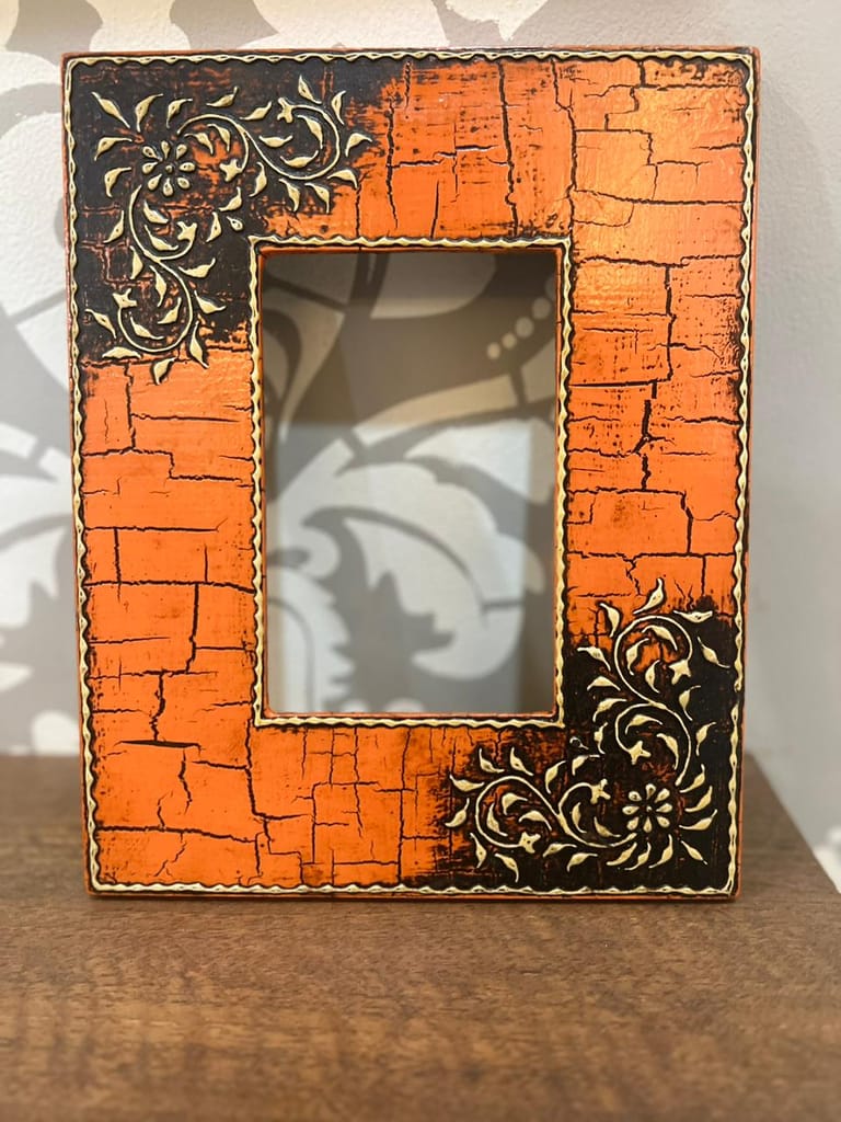 Seju Industires Rajasthani Traditional Hand Made Wooden Wall Hanging Photo Frame for Living Room, Home,Hotel set of 1 view 2