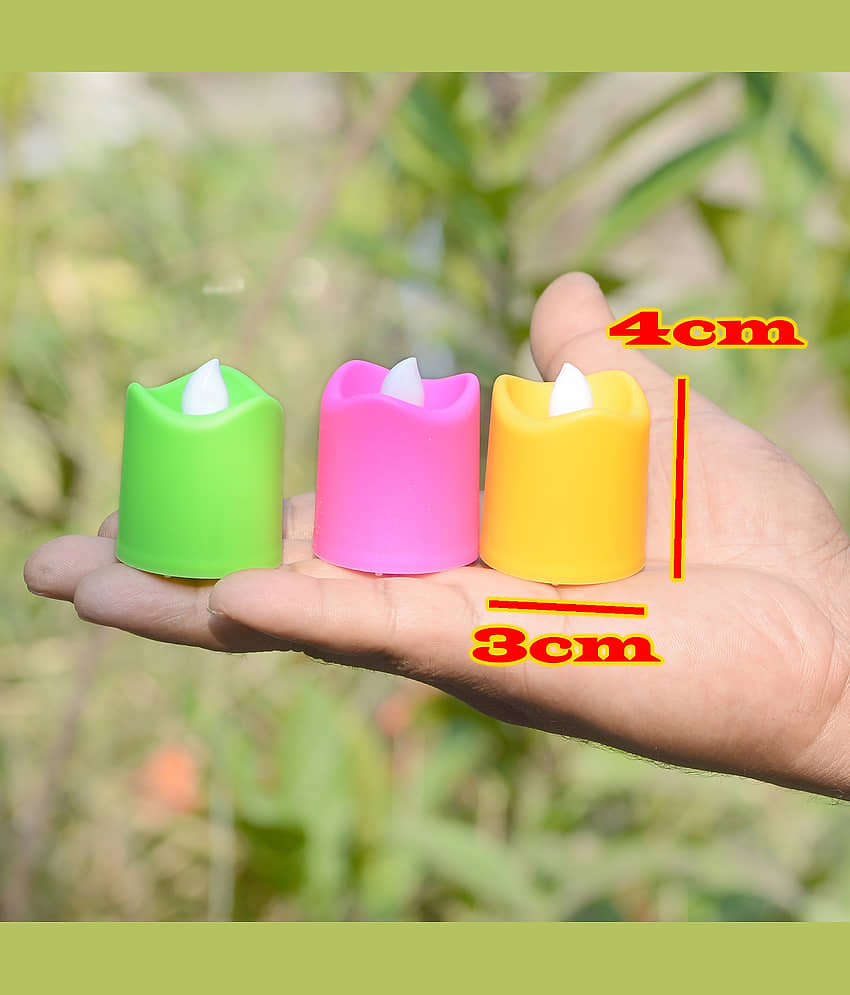 JMALL - LED Candle Battery Opearted Multi ( Pack of 6 ) view 2