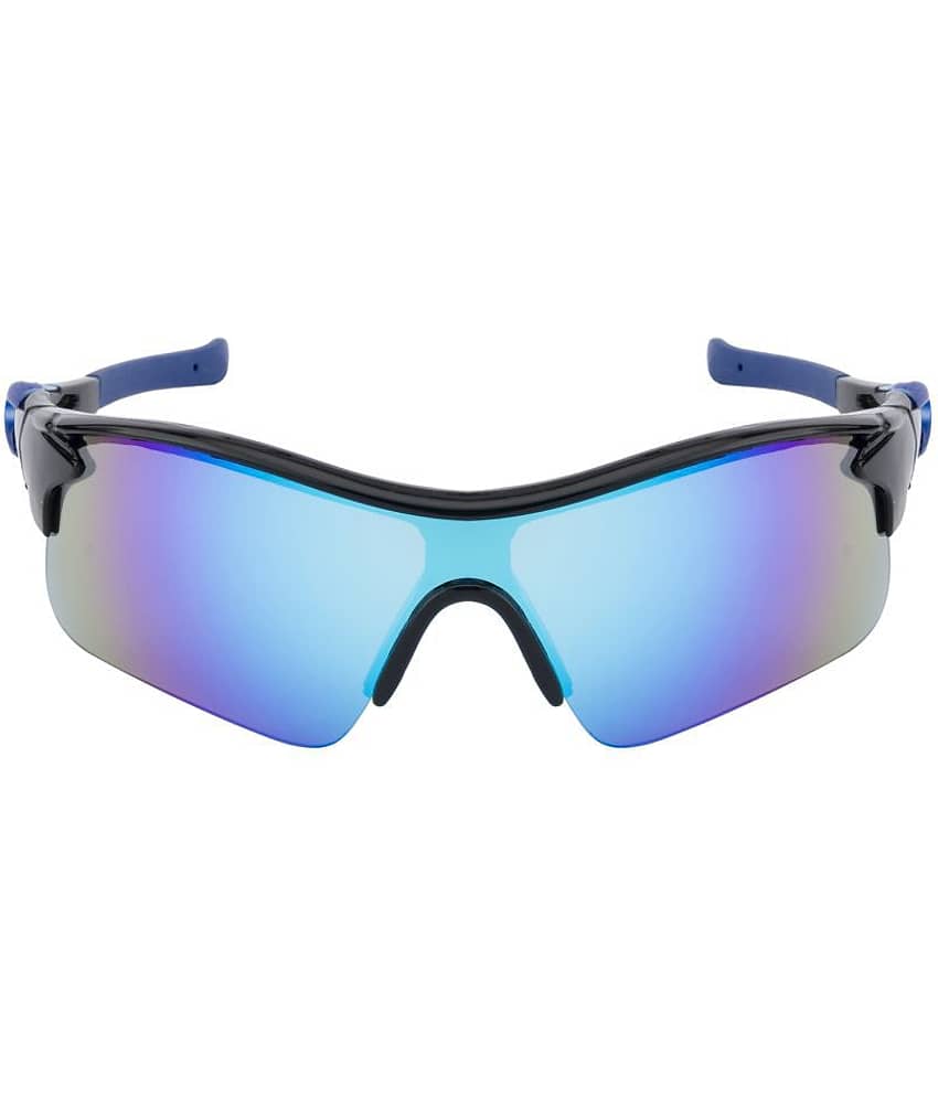 Clark n' Palmer - Blue Wrap Around Sunglasses ( SM 116 ) view 2
