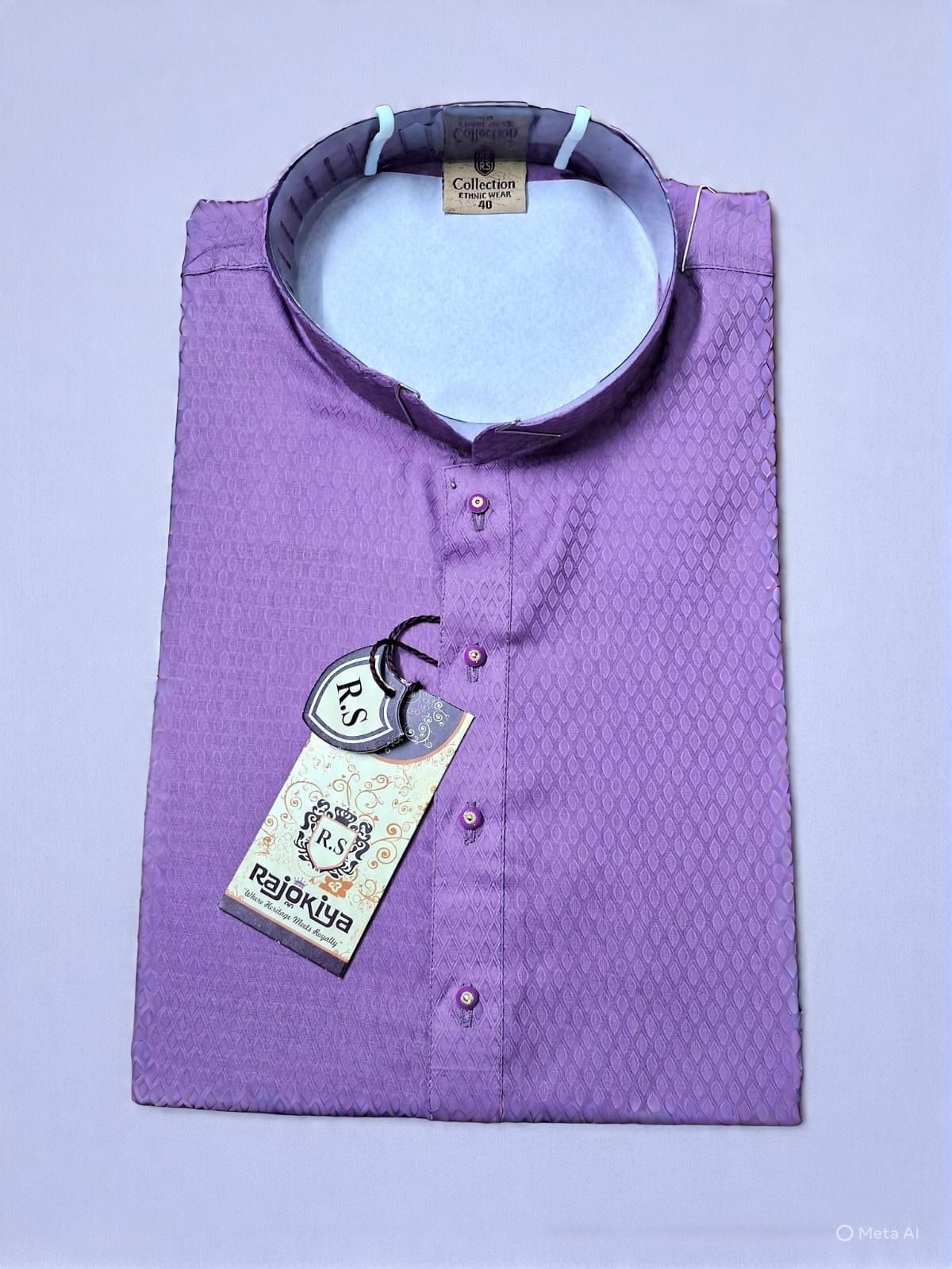 Self-work Panjabi - Violet view 2