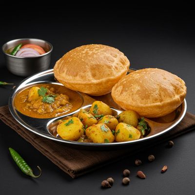Poori Aloo (4 Pcs)