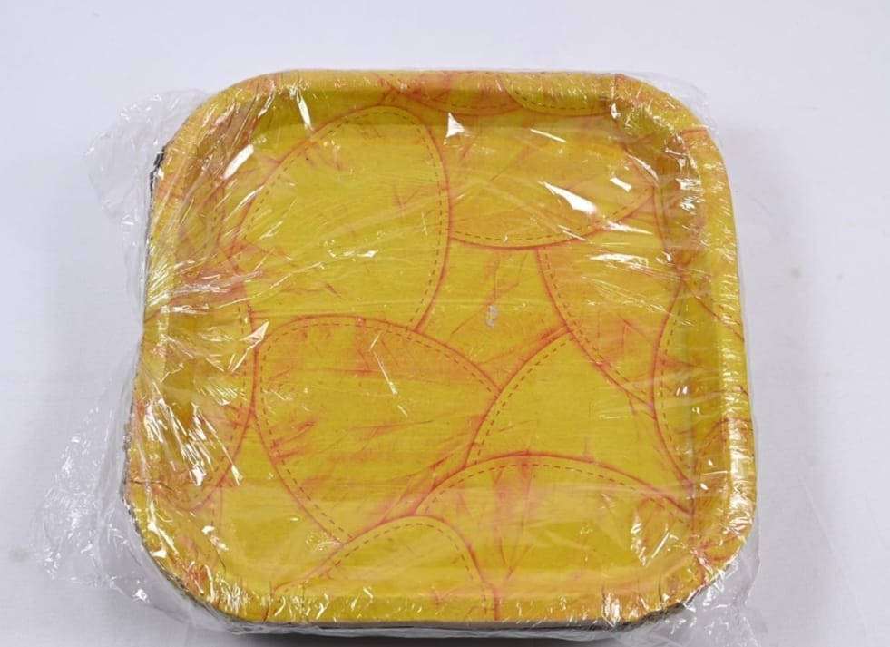 Pack of 50 Disposable Areca Leaf Plates | 8 Inches | Eco-Friendly and Biodegradable | Perfect for Parties, Weddings, and Events view 2