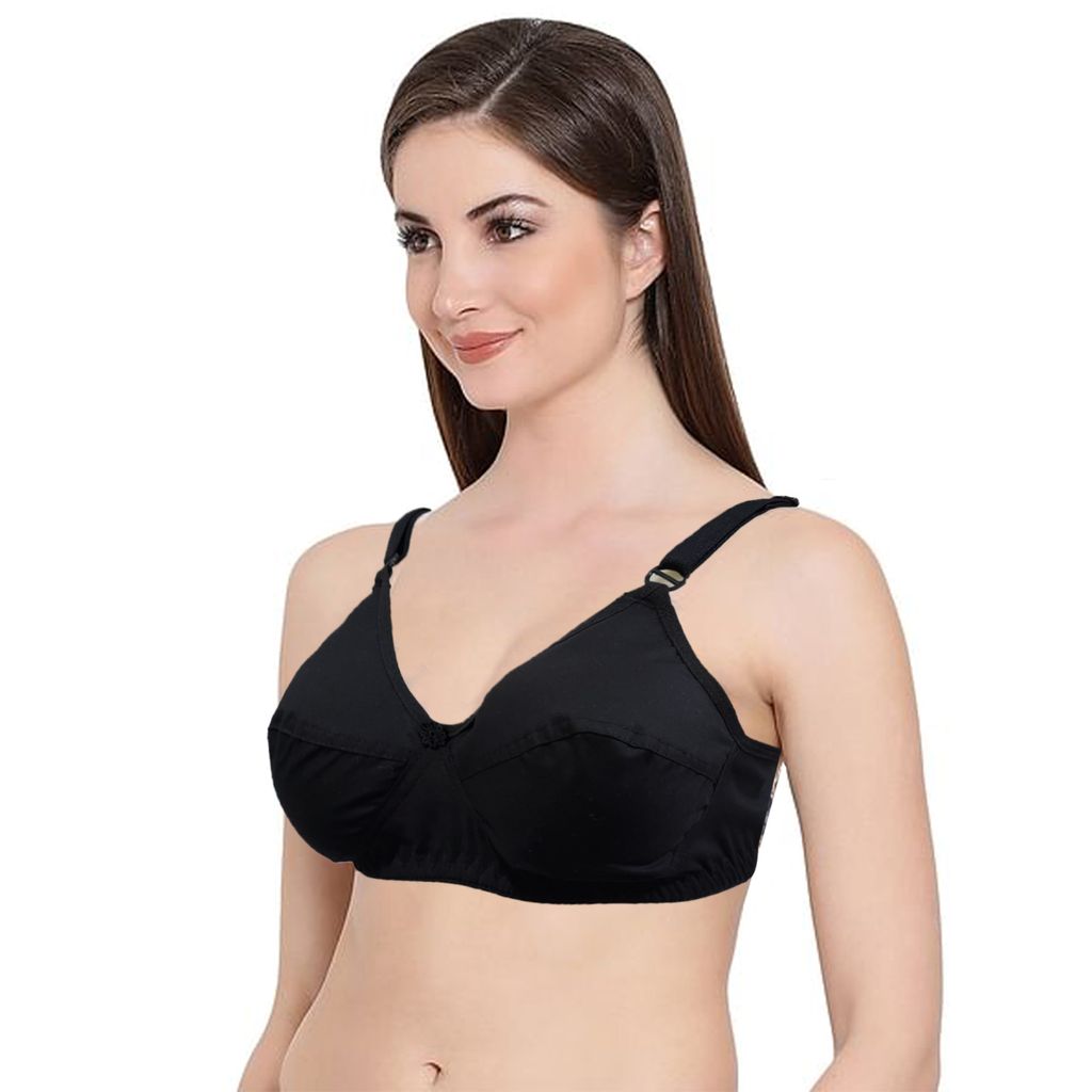 Mastectomy Cancer Pocket Embroidery Cotton Bra With Two Inserts view 2