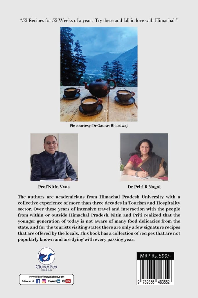 Clannish Cookbook to Himachal: Coffee Table Book of Traditional Secrets to taste the lesser known Recipes [Paperback] Nitin Vyas, Priti R Nagal view 2