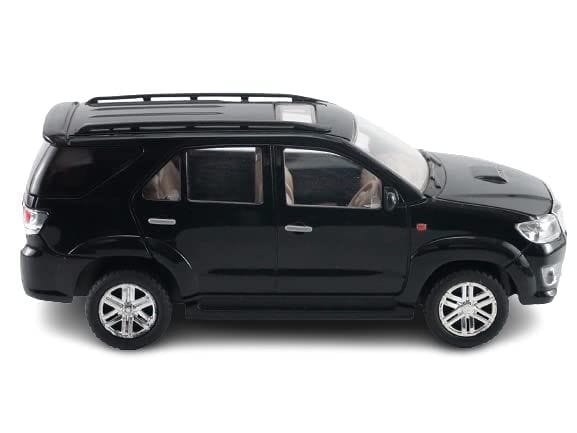 Mehtab Pull Back Plastic Fortuner Car Toy Wonderfull Design & Bold Look with Soft Edges Miniature Scaled Models Toy for Kids Fun (Pack of 1, Black) view 2