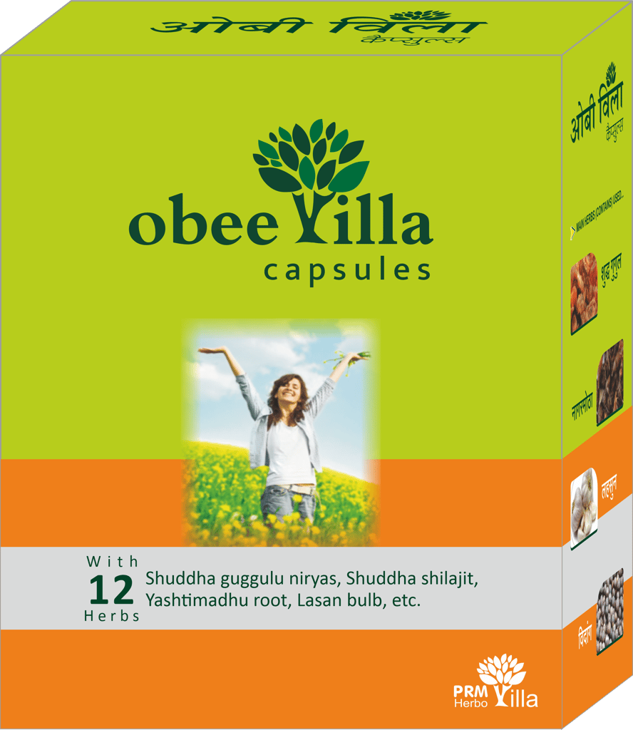 PRM Obee Villa Ayurvedic Capsule, Helpful for Obesity 30 Cap (Pack of 2) view 2