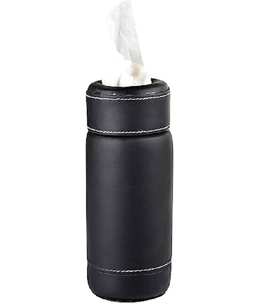 Car Tissue Dispenser Leather Black view 2
