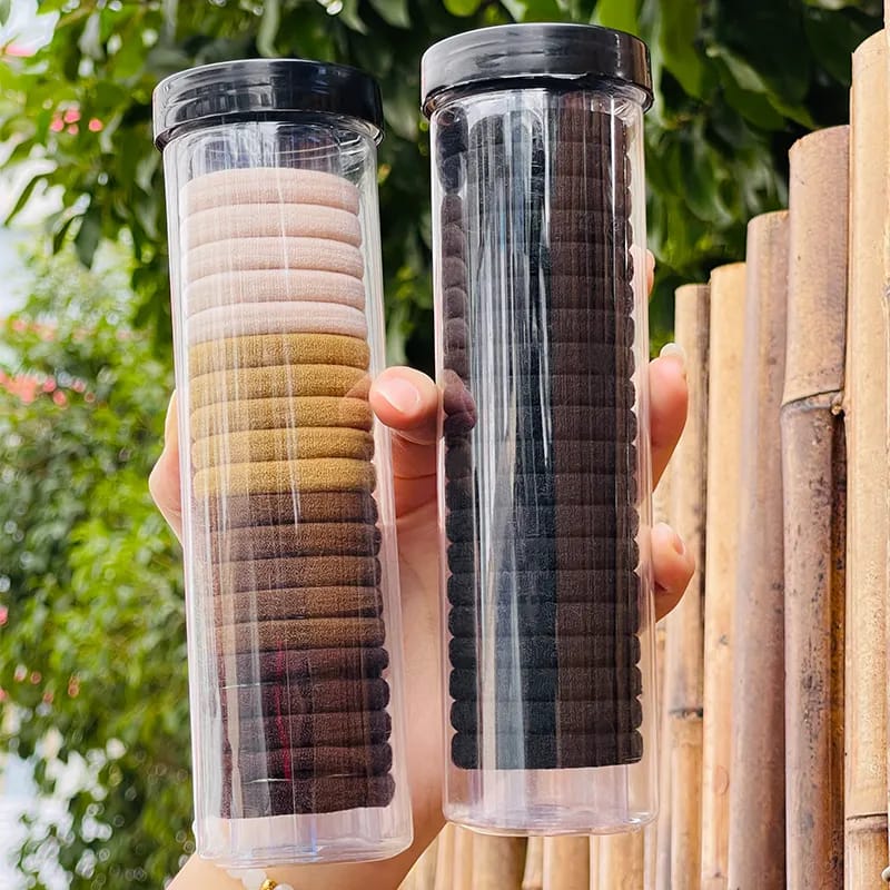 Slim Hair Rubber band Bottles pack of 4 view 2